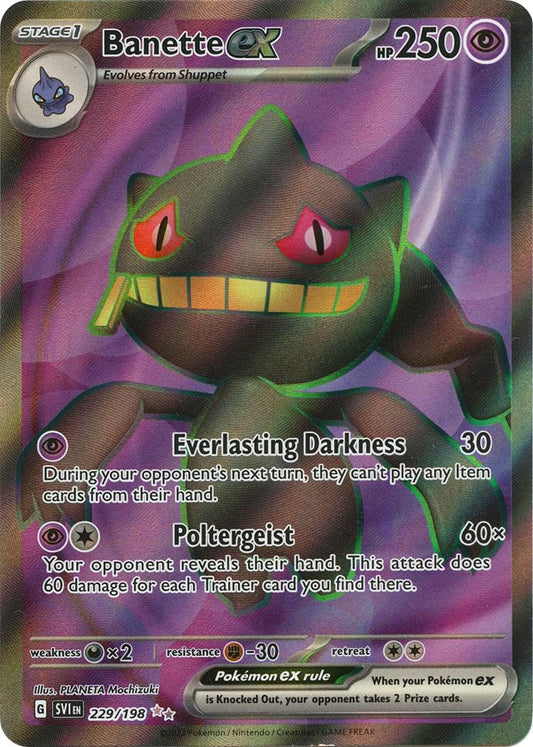 Banette ex 229/198 Scarlet & Violet