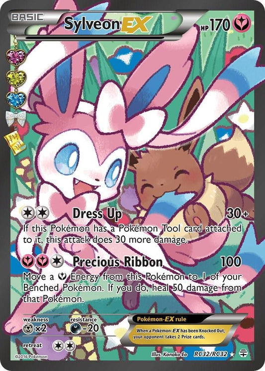 LIGHTLY PLAYED Sylveon EX RC32/RC32 Generations