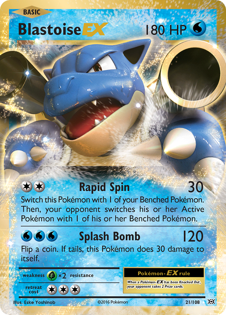 Blastoise EX 021/108 Evolutions