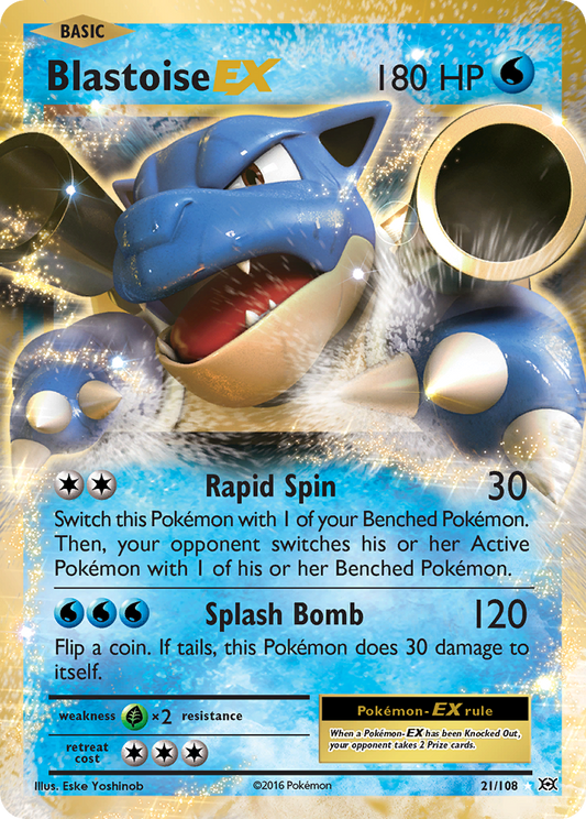 Blastoise EX 021/108 Evolutions