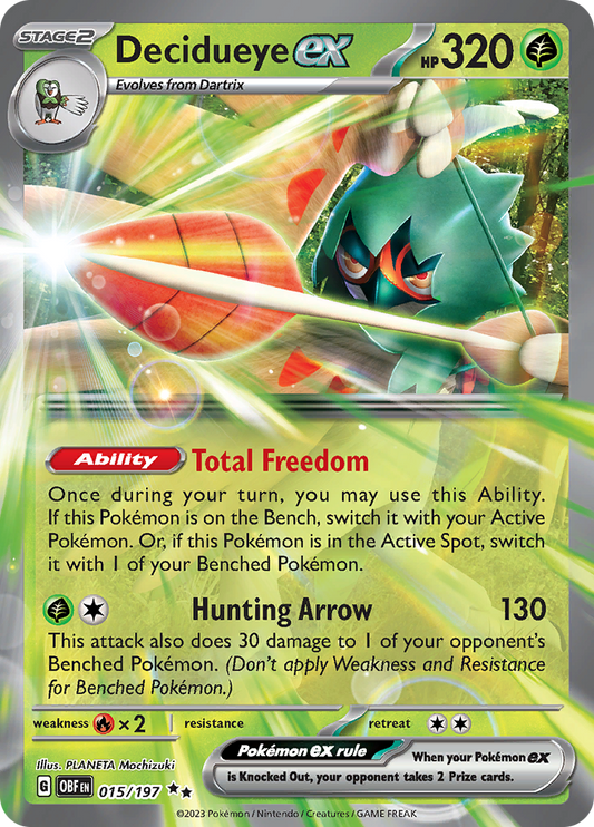 Decidueye ex 015/197 Obsidian Flames