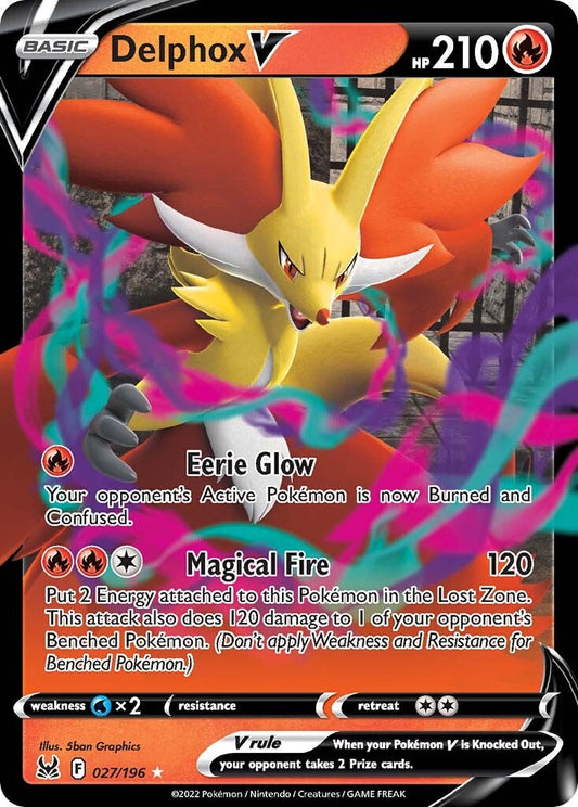 Delphox V 027/196 Lost Origin