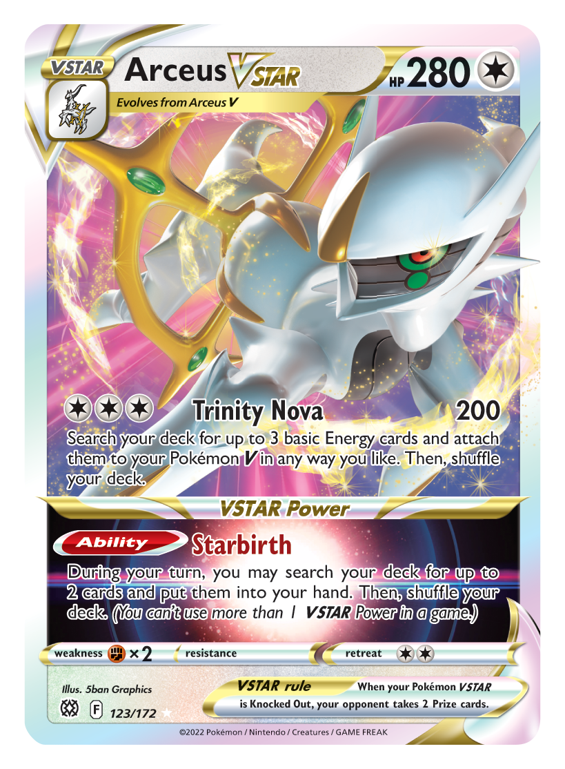 Arceus VSTAR 123/172 Brilliant Stars