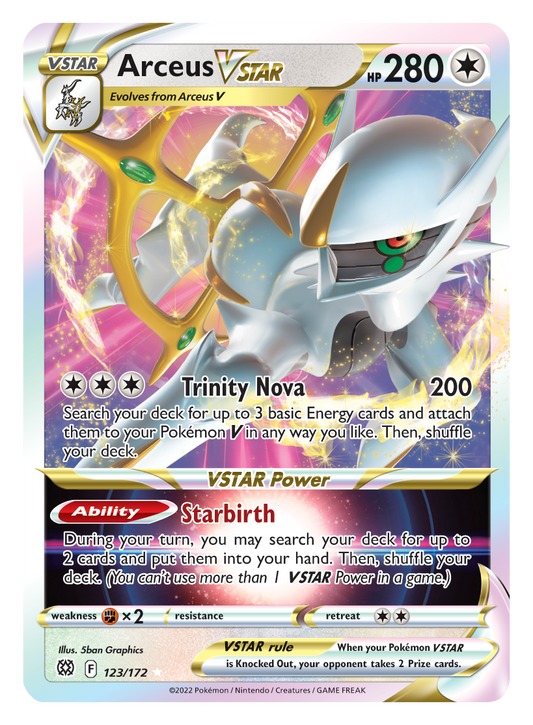 Arceus VSTAR 123/172 Brilliant Stars