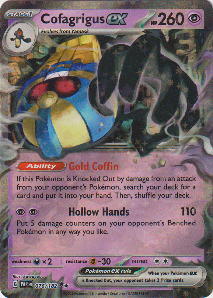 Cofagrigus ex 076/182 Paradox Rift