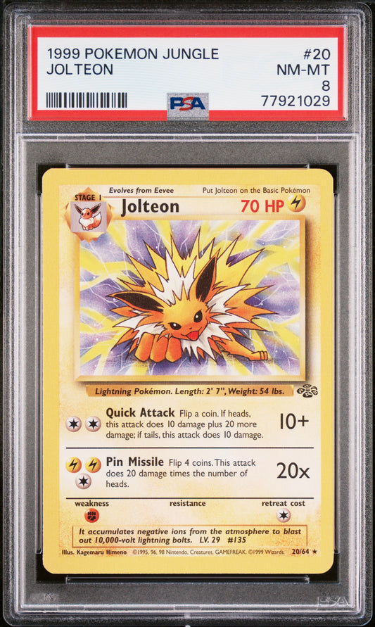 *Graded* PSA 8 1999 Jolteon - Jungle