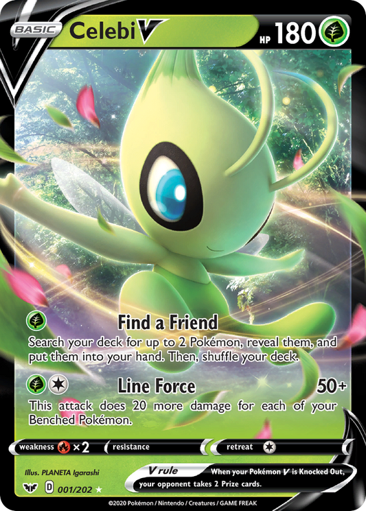 Celebi V 001/202 Sword & Shield