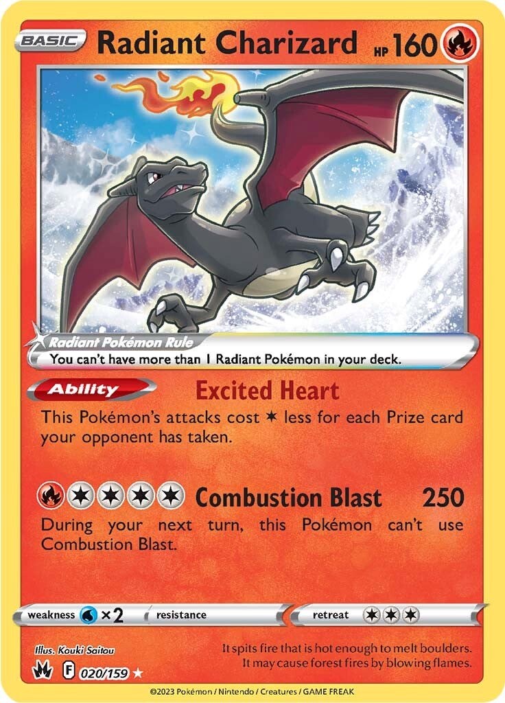 Radiant Charizard 020/159 Crown Zenith