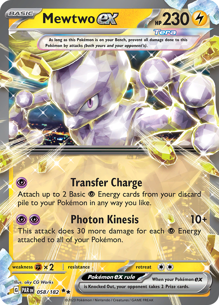 Mewtwo ex 058/182 Paradox Rift